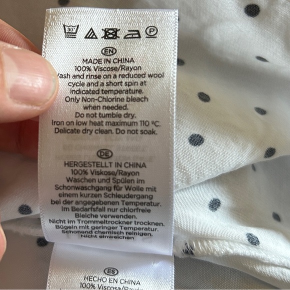 Hobbs London Polka Dot Blouse - Picture 7 of 8